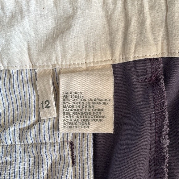 S-1. 24 Womens Lavander Purple Mid-Rise Casual Office Trouser pants size 12 - Picture 2 of 8